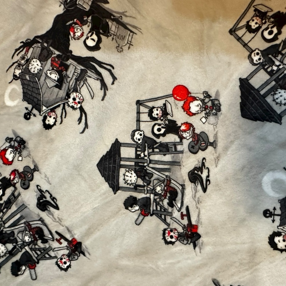 Minky Horror Characters blanket NWOT - Picture 3 of 6
